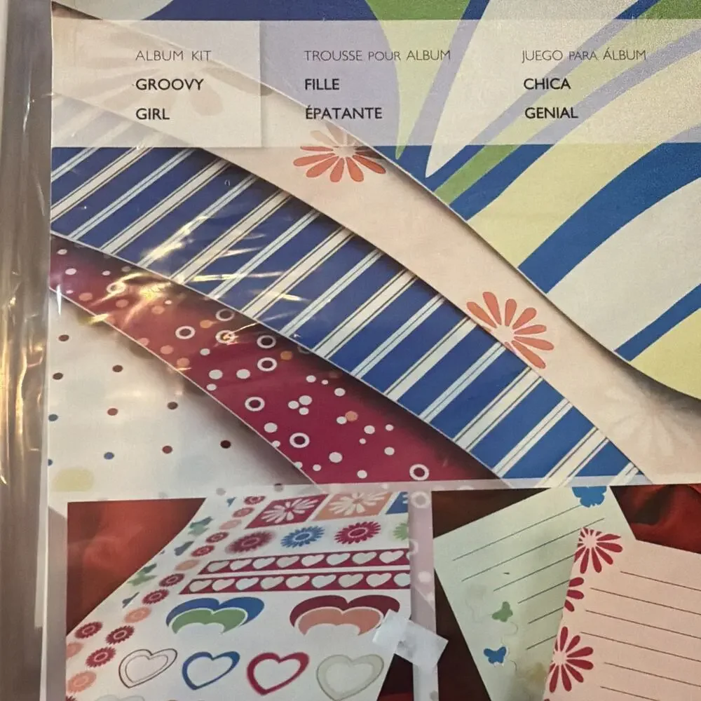 2 NEW Creative Memories Scrapbooking PAGE KITS Groovy Girl & Gizmo’s ‘N Gadgets